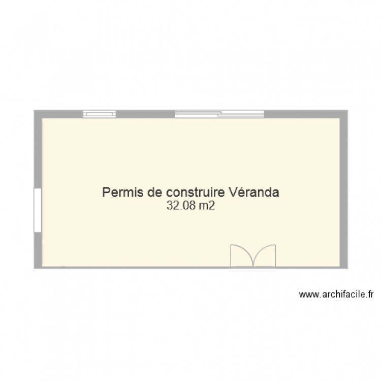 Permis de contruire Véranda. Plan de 0 pièce et 0 m2