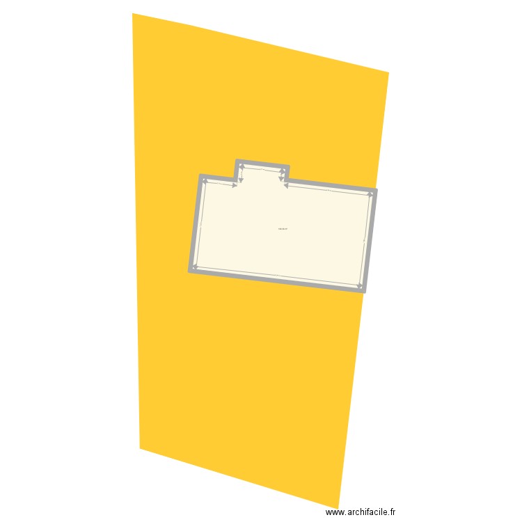 plan cadastral parcelle sans avancée. Plan de 0 pièce et 0 m2