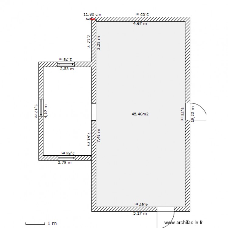 extention salle airsoft de furtif. Plan de 0 pièce et 0 m2