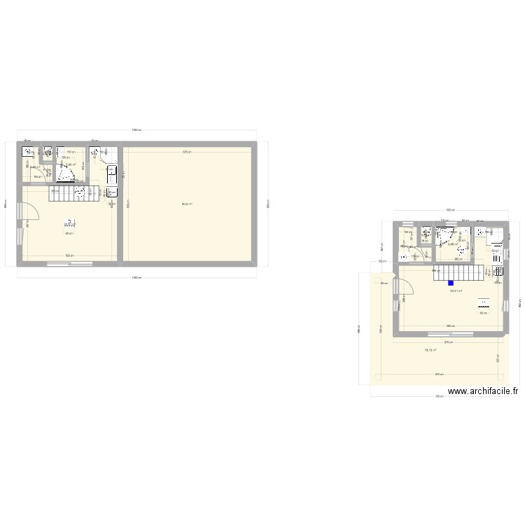 Ossature bois. Plan de 25 pièces et 341 m2