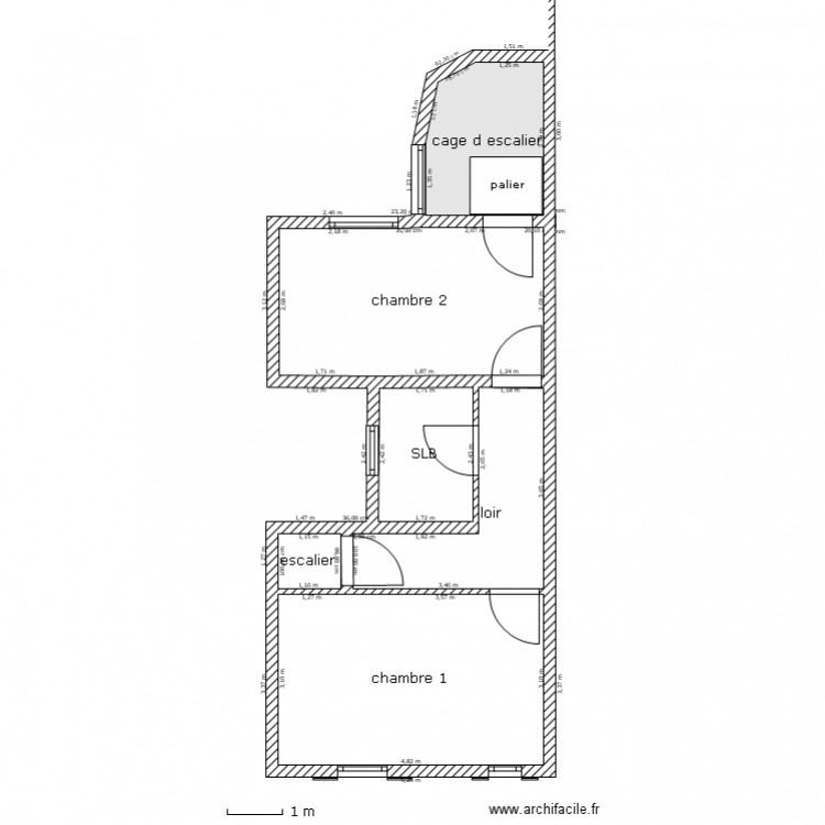 plan etage avant. Plan de 0 pièce et 0 m2