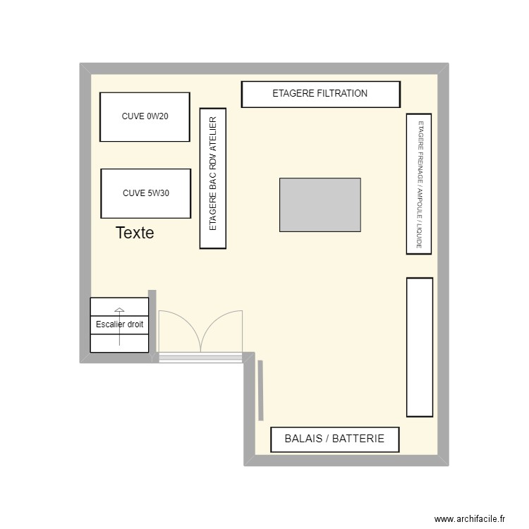 MAGASIN PLAISIR . Plan de 1 pièce et 25 m2