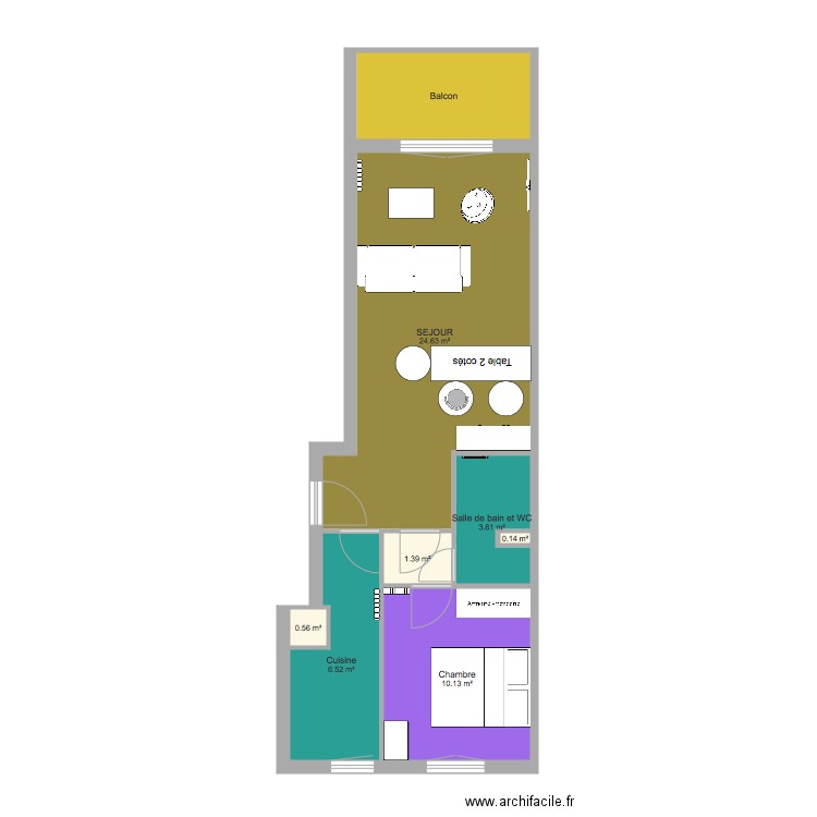 Appartement. Plan de 0 pièce et 0 m2