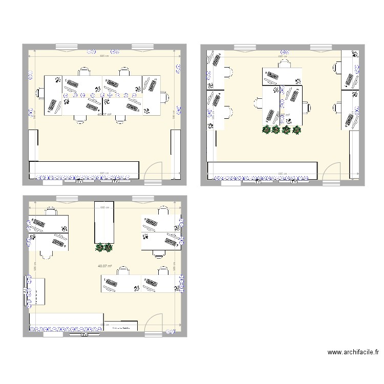 Bureau IT 3 ème. Plan de 0 pièce et 0 m2