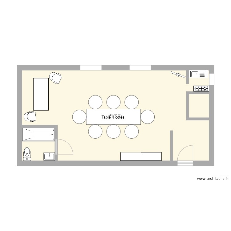 salle de réunion. Plan de 0 pièce et 0 m2