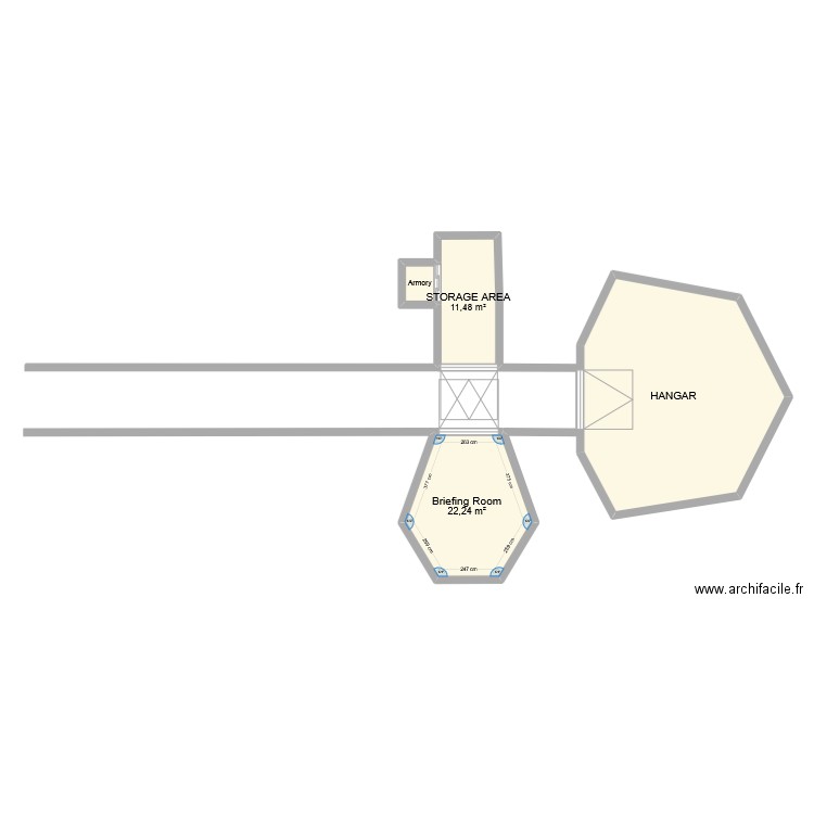 Plan projet cw oeria. Plan de 4 pièces et 95 m2