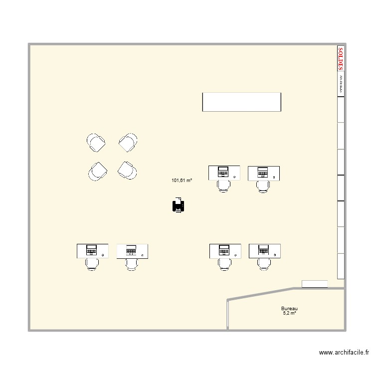 plans d'assortiment. Plan de 2 pièces et 107 m2