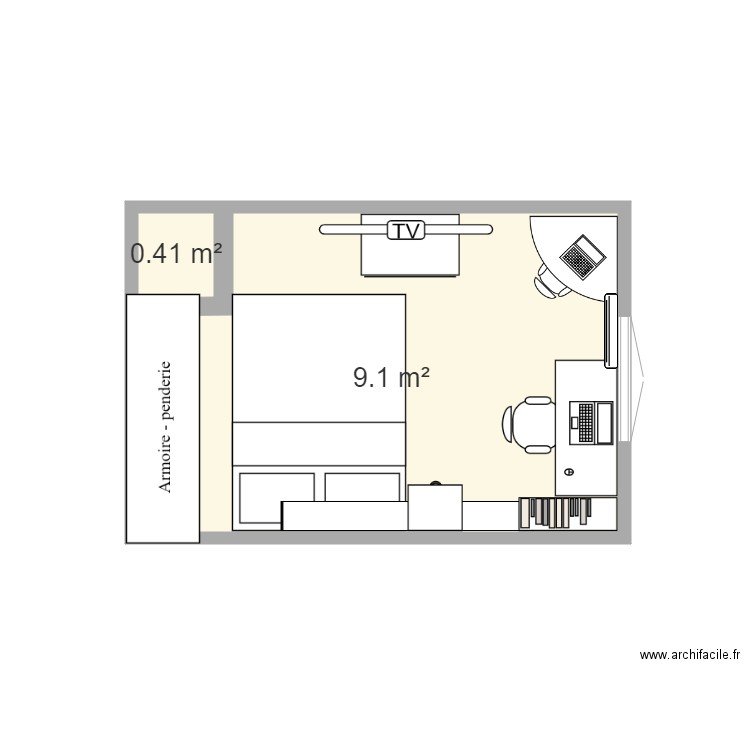 idee chambre. Plan de 0 pièce et 0 m2