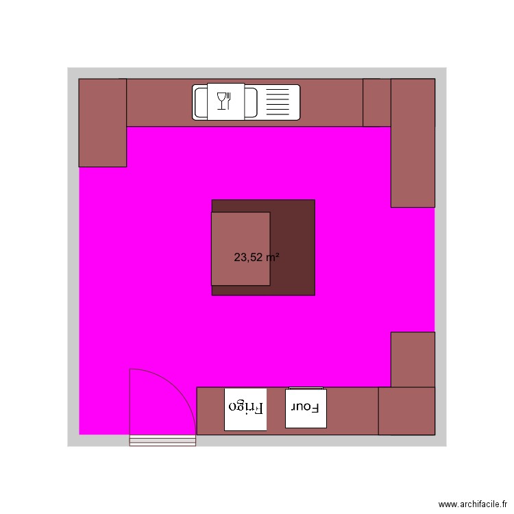 Plan cuisine oblb 2TNE2. Plan de 0 pièce et 0 m2