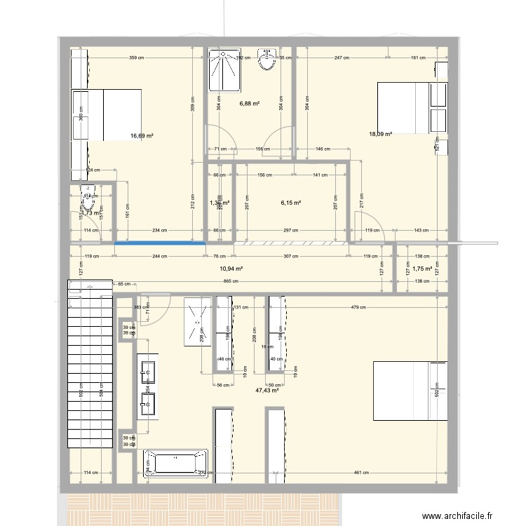 Brossard plans si hauteur sous plafond. Plan de 0 pièce et 0 m2