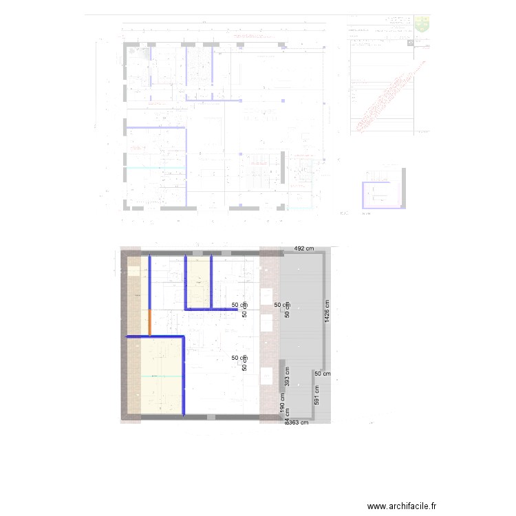 la grange 1. Plan de 3 pièces et 105 m2