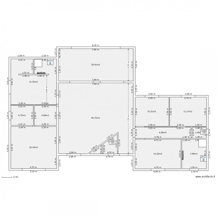 rez de chaussée. Plan de 0 pièce et 0 m2