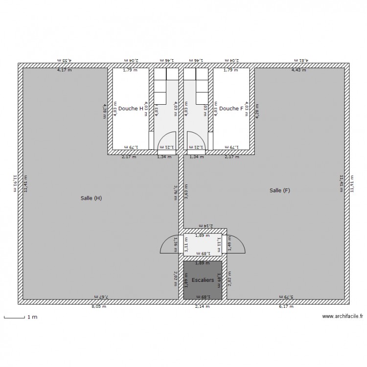 salle 1er. Plan de 0 pièce et 0 m2