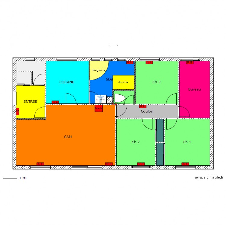 essai sdb. Plan de 0 pièce et 0 m2