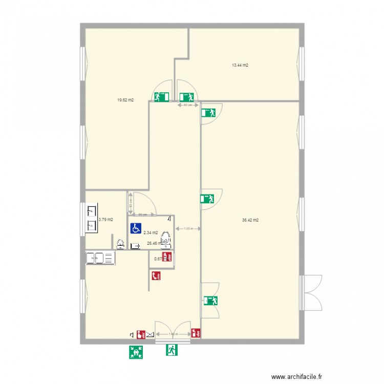 plan securite V2. Plan de 0 pièce et 0 m2