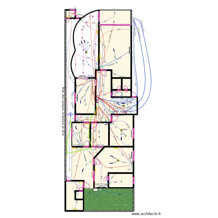 le plan de godomey 1. Plan de 21 pièces et 202 m2