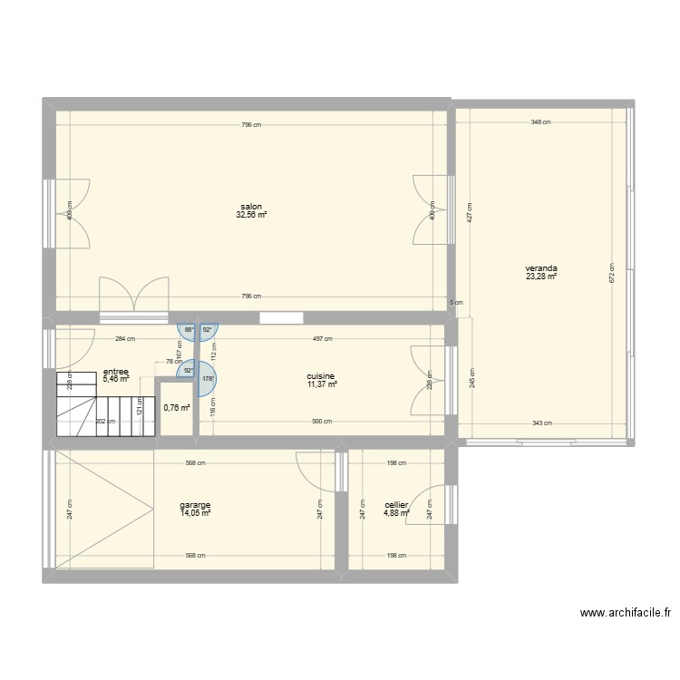 rdc maison. Plan de 0 pièce et 0 m2