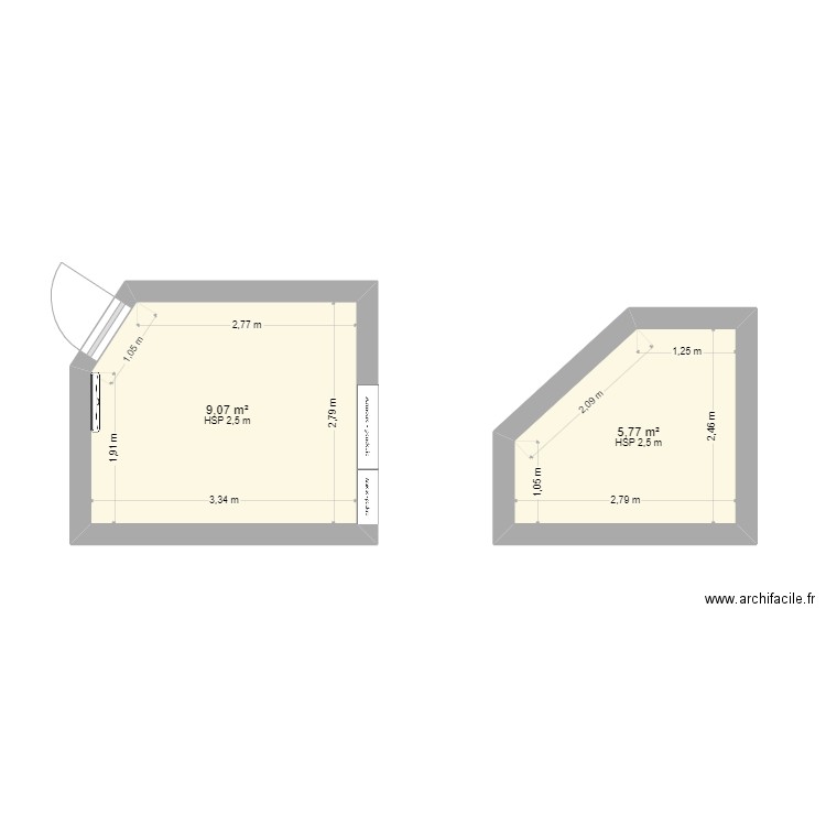 Chambre T&T. Plan de 0 pièce et 0 m2