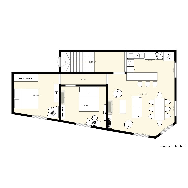 Plan Duplex N1 PROJET. Plan de 0 pièce et 0 m2