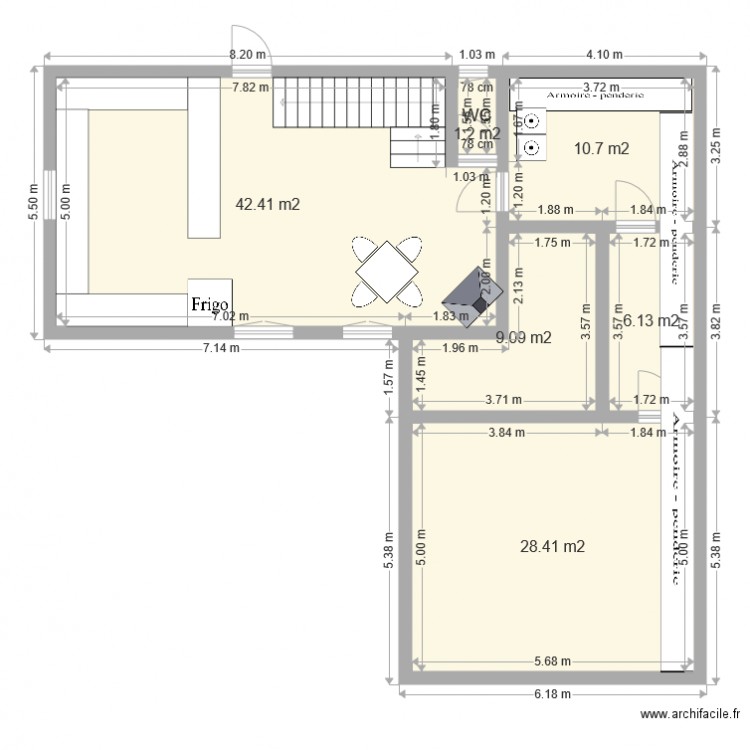 MAISON VUE DU DESSUS AVC EXTENTION. Plan de 0 pièce et 0 m2