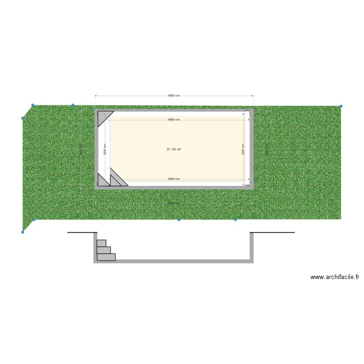 Plan en coupe piscine. Plan de 0 pièce et 0 m2