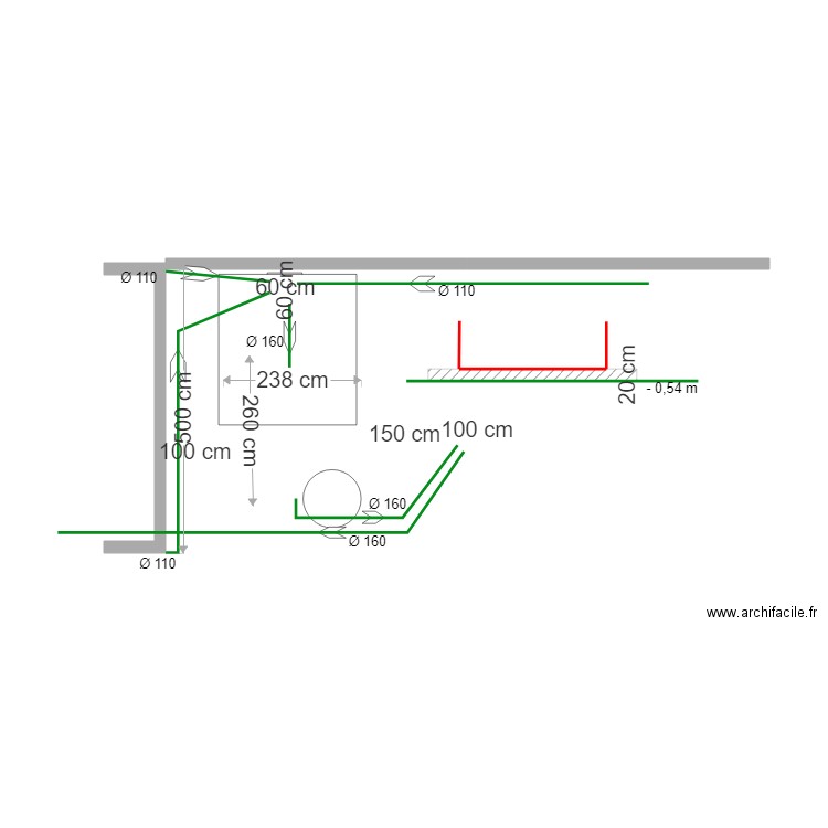 citerne. Plan de 0 pièce et 0 m2