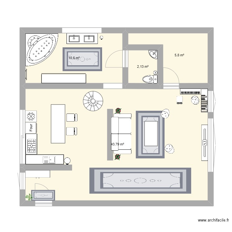 Art plastique appartement . Plan de 0 pièce et 0 m2