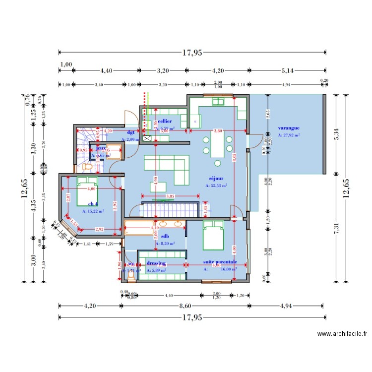 rdc . Plan de 0 pièce et 0 m2