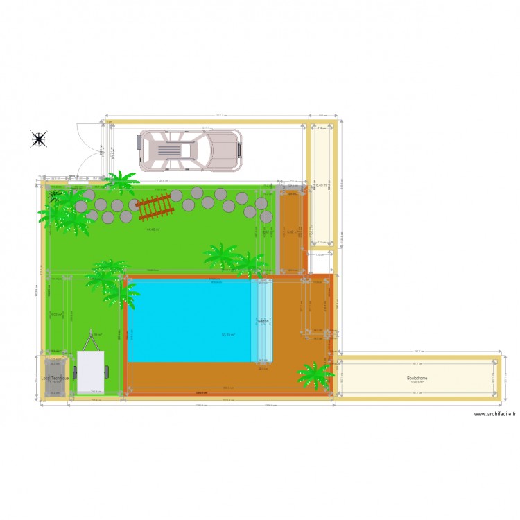 Aménagement extèrieur. Plan de 0 pièce et 0 m2