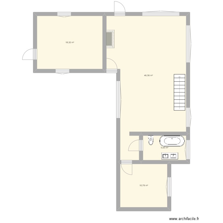 La FORTELLE. Plan de 0 pièce et 0 m2