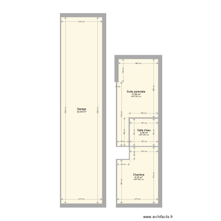 Agrandissement avec préau. Plan de 0 pièce et 0 m2