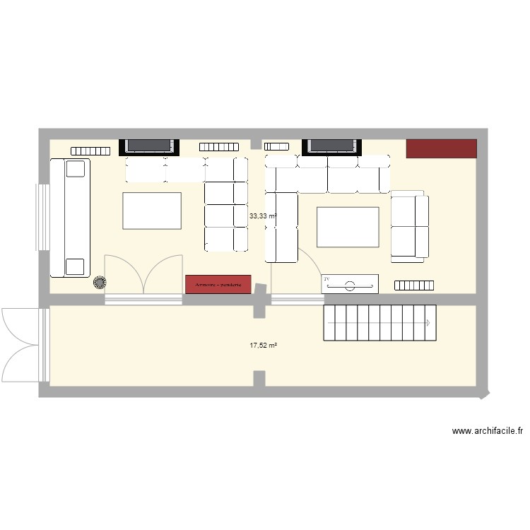 salon . Plan de 0 pièce et 0 m2