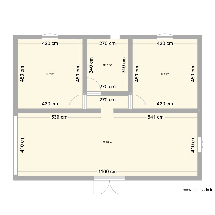 SBK. Plan de 4 pièces et 97 m2