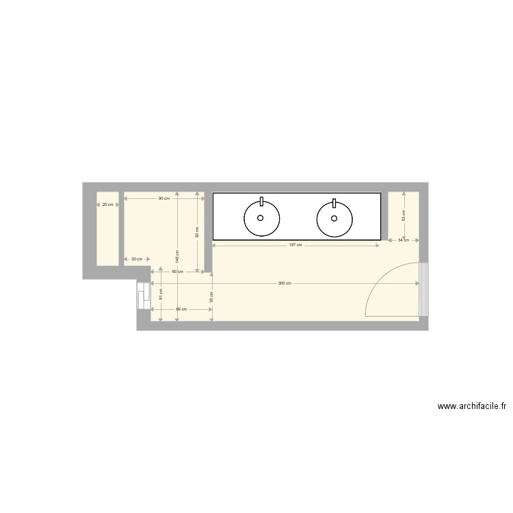 Sdb suite 01. Plan de 0 pièce et 0 m2