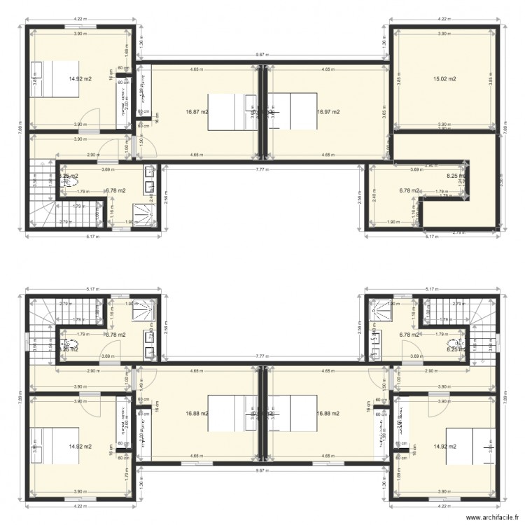 MAISON 1. Plan de 0 pièce et 0 m2