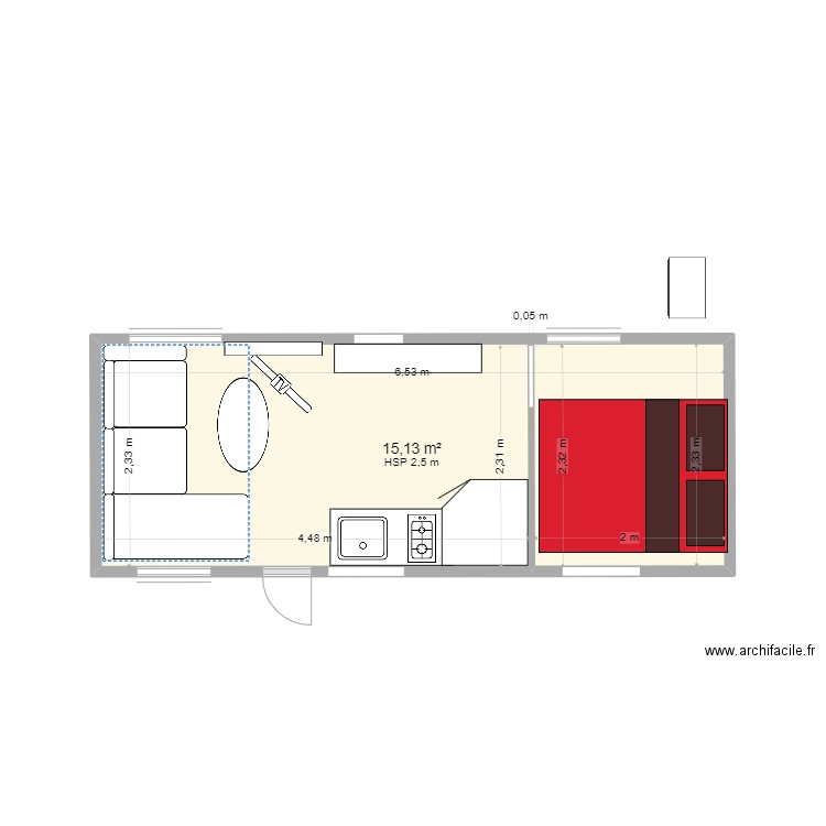 caravane  1 bonne dim 2. Plan de 0 pièce et 0 m2