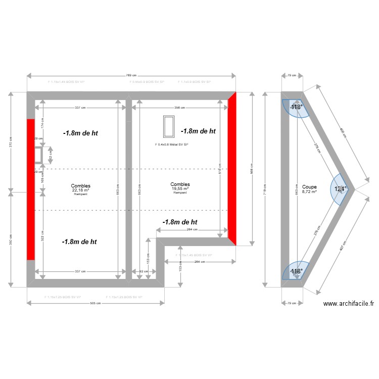 ML24016015. Plan de 24 pièces et 173 m2