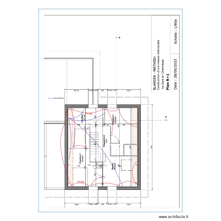 plan Simon PC étage. Plan de 0 pièce et 0 m2