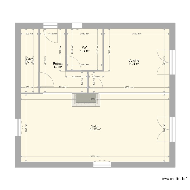 26 paré. Plan de 0 pièce et 0 m2