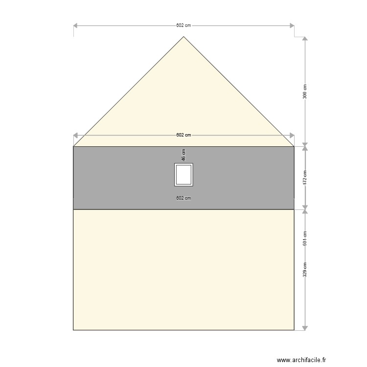 facade nord modifiée. Plan de 0 pièce et 0 m2