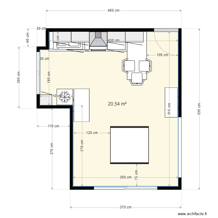 CUISINE OUVERTE VERRERIE. Plan de 0 pièce et 0 m2