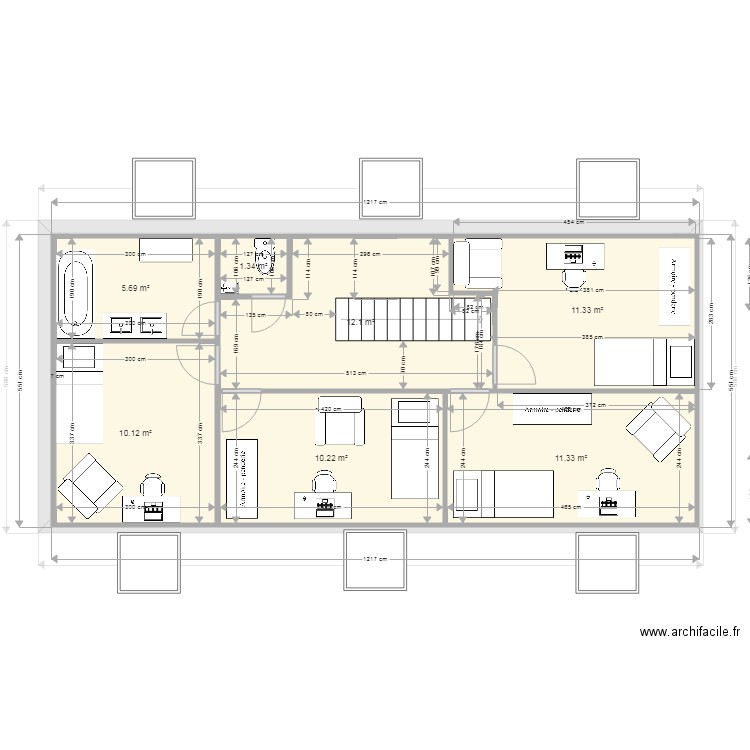 combles maison v2bis. Plan de 0 pièce et 0 m2