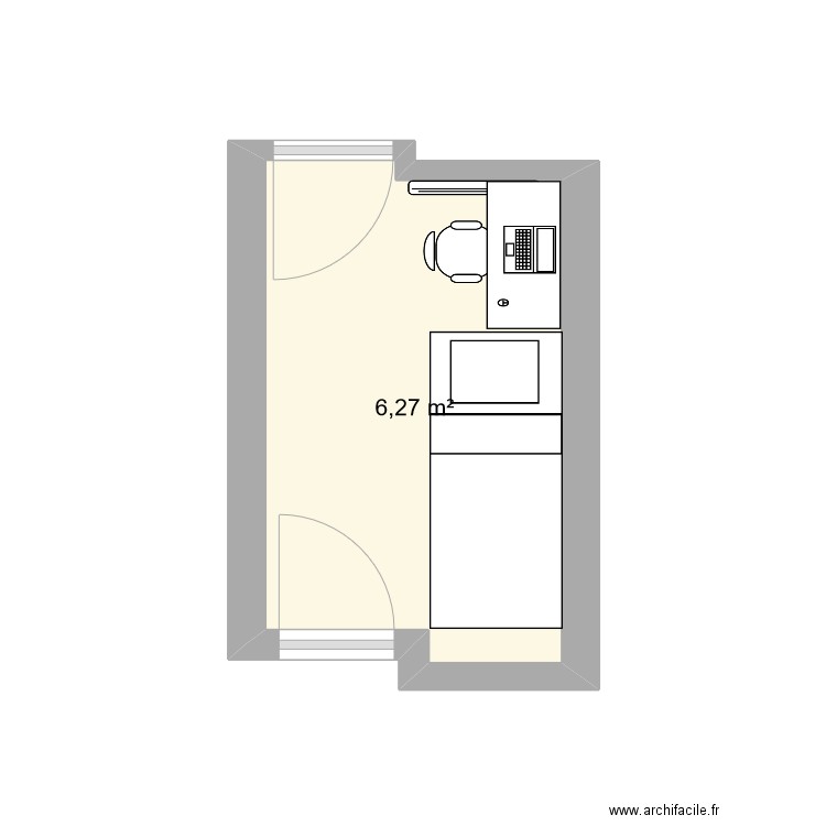 Petit bureau. Plan de 0 pièce et 0 m2