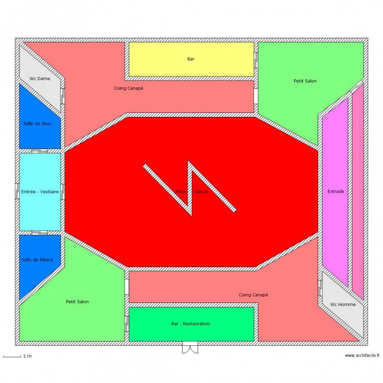 Boite de Nuit 2. Plan de 0 pièce et 0 m2