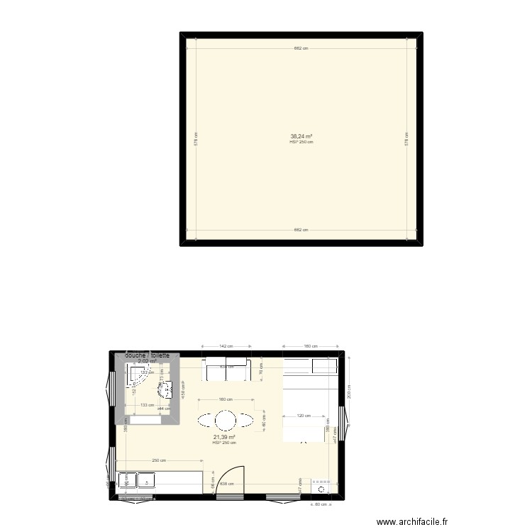 chalet 2022. Plan de 0 pièce et 0 m2