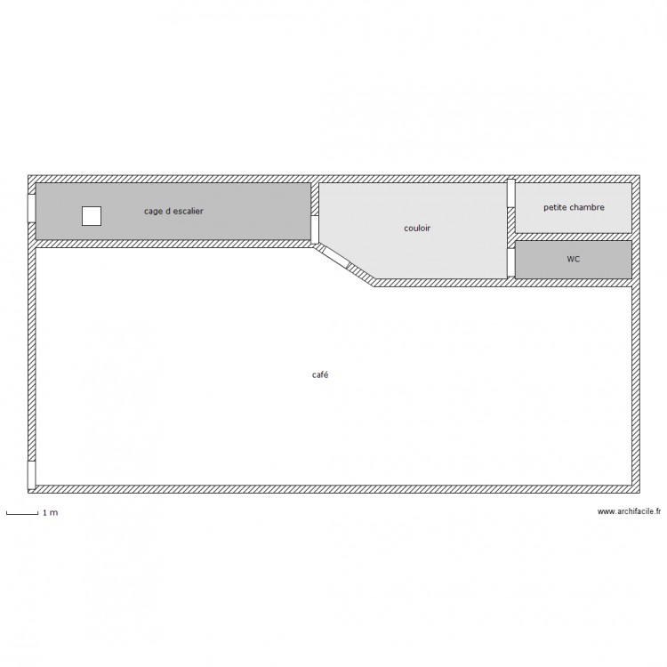 café. Plan de 0 pièce et 0 m2