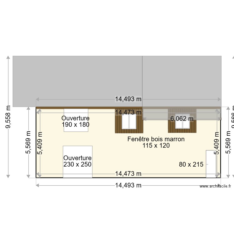 facade est rectifié. Plan de 0 pièce et 0 m2