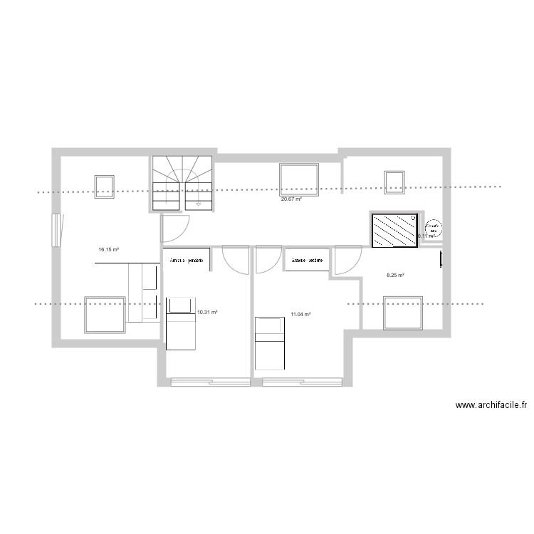 Guidel Chambres. Plan de 0 pièce et 0 m2