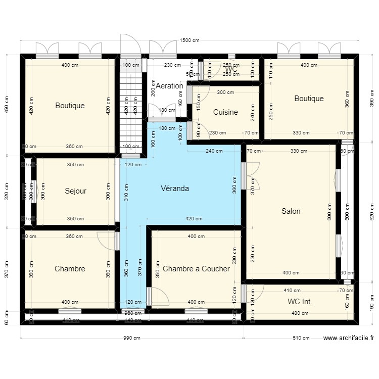 Terrain 15x12 Client 42 10 60 60. Plan de 0 pièce et 0 m2