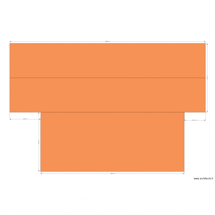 VUE de DESSUS. Plan de 0 pièce et 0 m2